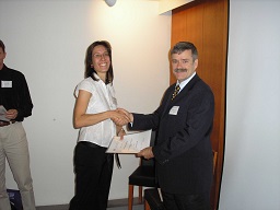 Jutta  with certificate, Helsinki 05
